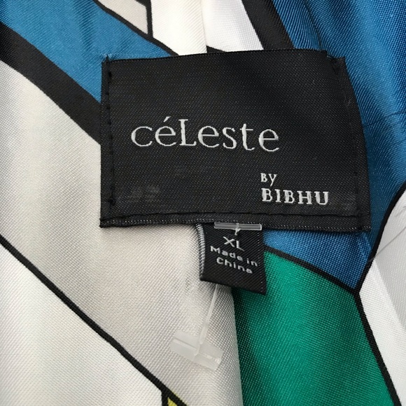 CeLeste by Bibhu fur cape black and white - Picture 6 of 13